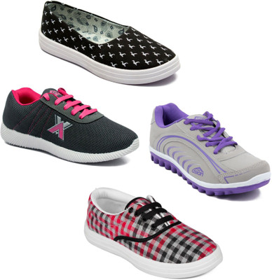 

Asian Women Casual & Running Shoes Combo Pack of 4 Walking Shoes For Women(Multicolor