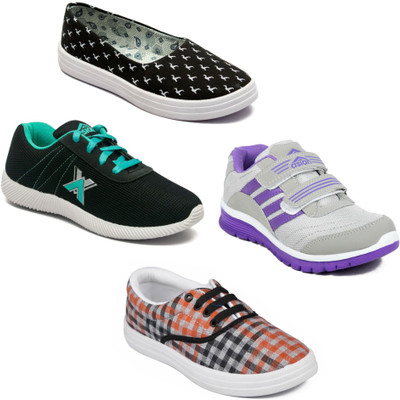 

Asian Women Casual & Running Shoes Combo Pack of 4 Casuals For Women(Multicolor