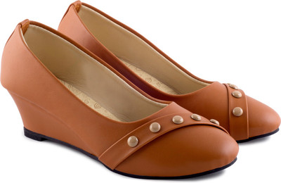 

PIPILIKA Ballerinas 1718 Brown Trendy High Heel Belly Shoes for Women Bellies For Women(Tan