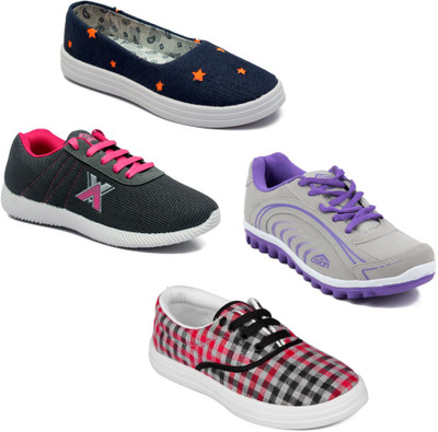 

Asian Women Casual & Running Shoes Combo Pack of 4 Walking Shoes For Women(Multicolor
