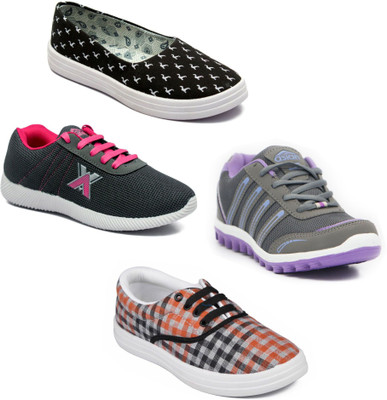 

Asian Women Casual & Running Shoes Combo Pack of 4 Walking Shoes For Women(Multicolor