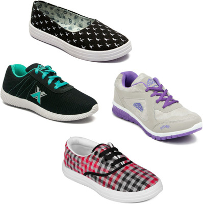 

Asian Women Casual & Running Shoes Combo Pack of 4 Casuals For Women(Multicolor