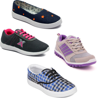 

Asian Women Casual & Running Shoes Combo Pack of 4 Walking Shoes For Women(Multicolor
