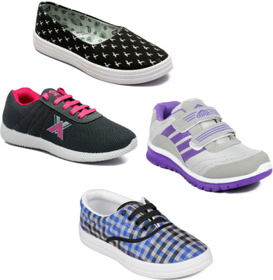 

Asian Women Casual & Running Shoes Combo Pack of 4 Casuals For Women(Multicolor