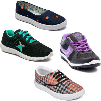 

Asian Women Casual & Running Shoes Combo Pack of 4 Casuals For Women(Multicolor