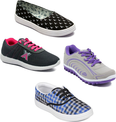

Asian Women Casual & Running Shoes Combo Pack of 4 Walking Shoes For Women(Multicolor
