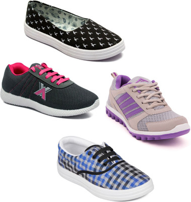 

Asian Women Casual & Running Shoes Combo Pack of 4 Walking Shoes For Women(Multicolor