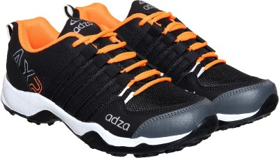 

Adza Running Shoes For Men(Black, Orange