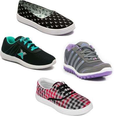 

Asian Women Casual & Running Shoes Combo Pack of 4 Walking Shoes For Women(Multicolor