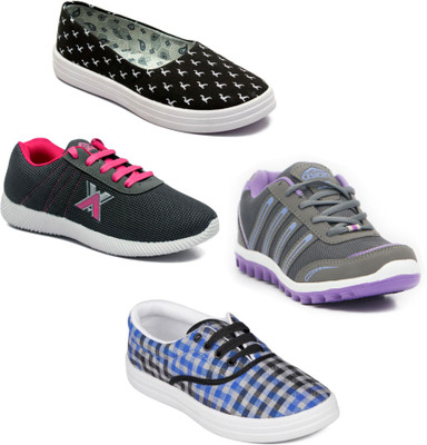 

Asian Women Casual & Running Shoes Combo Pack of 4 Walking Shoes For Women(Multicolor