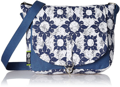 

Kanvas Katha Women Casual Blue Cotton, Canvas Sling Bag