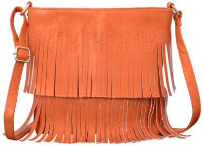 

Ayeshu Women Casual Orange PU Sling Bag