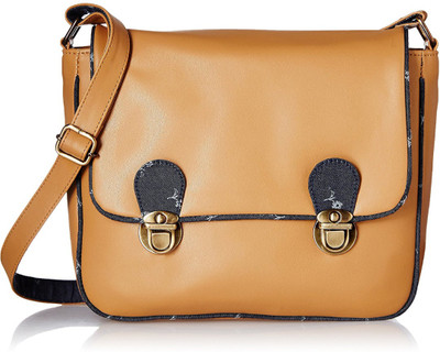 

Kanvas Katha Women Casual Beige PU Sling Bag