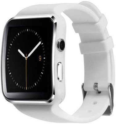 

DRUMSTONE X6 Smartwatch IPS HD Curved Display Sync SMS Facebook Whatsapp Message Support SIM TF Card for Android & iOS Smartwatch(White Strap Free Size)