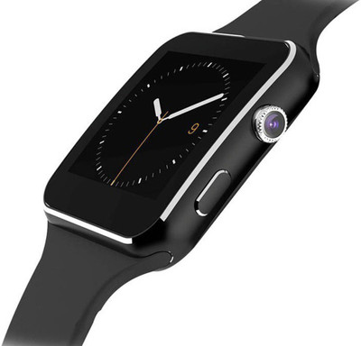 

DRUMSTONE X6 Smartwatch IPS HD Curved Display Sync SMS Facebook Whatsapp Message Support SIM TF Card for Android & iOS Smartwatch(Black Strap Free Size)