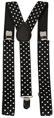 

FRIENDSKART Y- Back Suspenders for Men(Black)