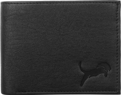 WILD EDGE Men Black Artificial Leather Wallet(5 Card Slots)
