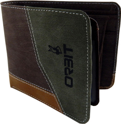 

Orbit Men Brown Genuine Leather, Fabric Wallet(5 Card Slots)