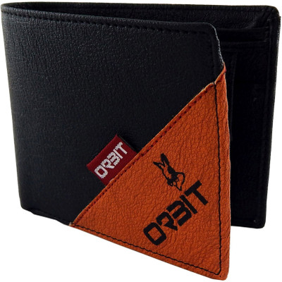 

Orbit Men Black Genuine Leather, Fabric Wallet(3 Card Slots)
