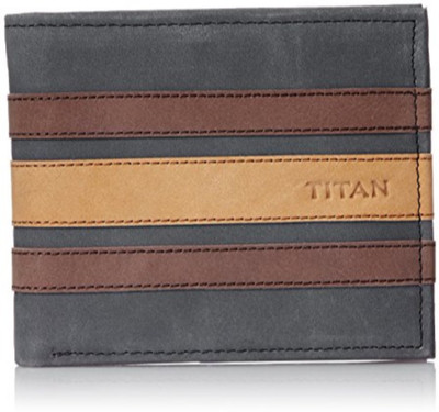 

Titan Men Multicolor Genuine Leather Wallet(10 Card Slots), Black