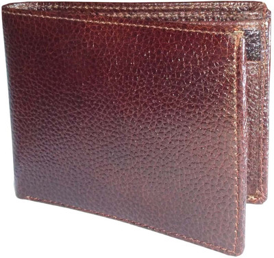 

RECARE Men Brown Genuine Leather Wallet(3 Card Slots)