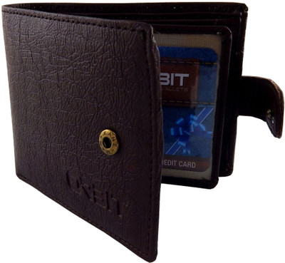 

Orbit Men Brown Genuine Leather, Fabric Wallet(5 Card Slots)
