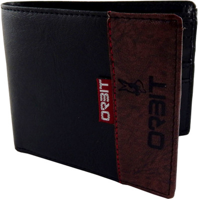 

Orbit Men Black Genuine Leather, Fabric Wallet(4 Card Slots)
