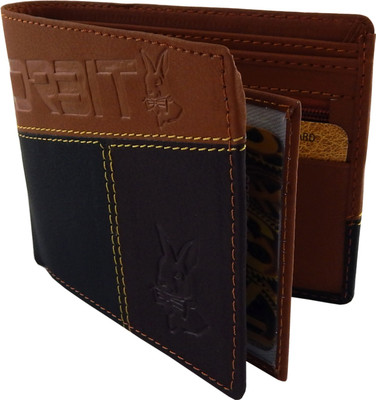 

Orbit Men Tan Genuine Leather, Fabric Wallet(3 Card Slots)