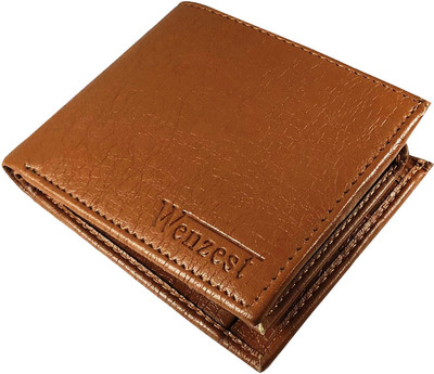 

Wenzest Men Tan Artificial Leather Wallet(5 Card Slots)