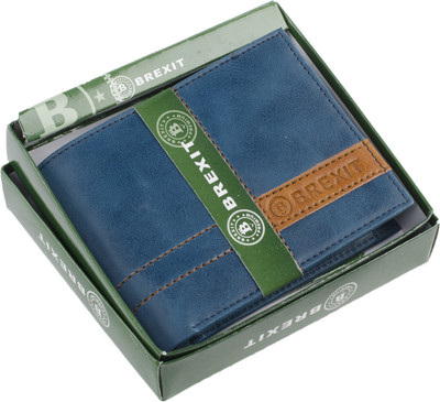 

Brexit Men Blue Artificial Leather Wallet(5 Card Slots)