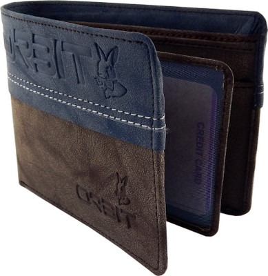 

Orbit Men Brown Genuine Leather, Fabric Wallet(5 Card Slots)