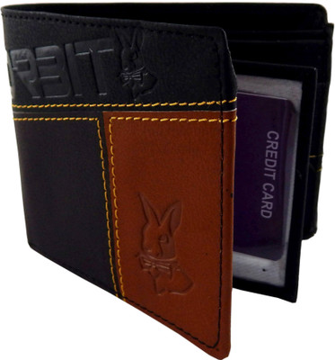 

Orbit Men Black Genuine Leather, Fabric Wallet(3 Card Slots)