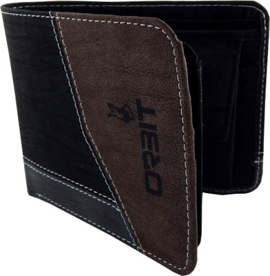 

Orbit Men Black Genuine Leather, Fabric Wallet(5 Card Slots)