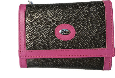 

Gentleman Girls Pink Genuine Leather Wallet(11 Card Slots)