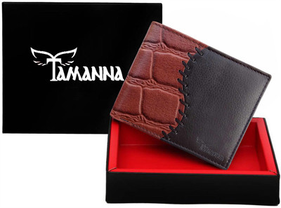 

Tamanna Men Casual Brown, Black Genuine Leather Wallet(6 Card Slots)