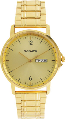 Sonata 77083YM03 Gents Essentials Watch - For Men