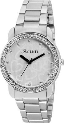 

Arum ASWW-025 Silver Round Dial Stainless Steel Strap Fashion Watch - For Women