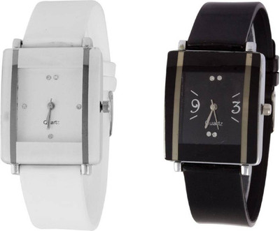 

Talgo New Arrival 2018 Red Robin Season Special RRAKAWAWHBKSQ New Special Collection White,Black Square Dial & White,Black Rubber Belt Atrractive And Comfertable Strap(Combo Of 2) RRAKAWAWHBKSQ Watch - For Girls