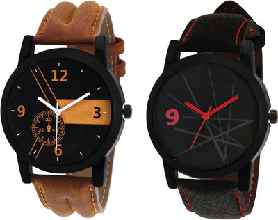 

KNACK 02S01P135 professional leather belt stylish and attractive couple Watch - For Men