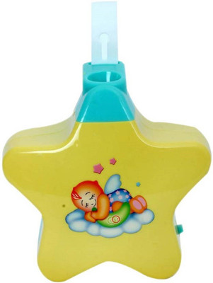 

StyloHub Little Angel Baby Sleep Projector with Star Light (Multicolor) Rattle(Yellow)