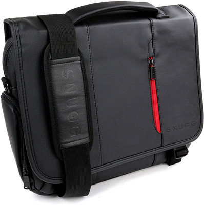 

snugg TS10 Laptop Bag(Black Exterior, Red Interior)