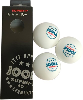 

Joola Super 40 3 Star Table Tennis Ball(Pack of 3, Orange), White