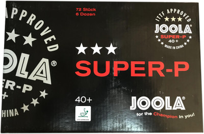 

Joola Super-P 3 Star Table Tennis Ball(Pack of 72, White)