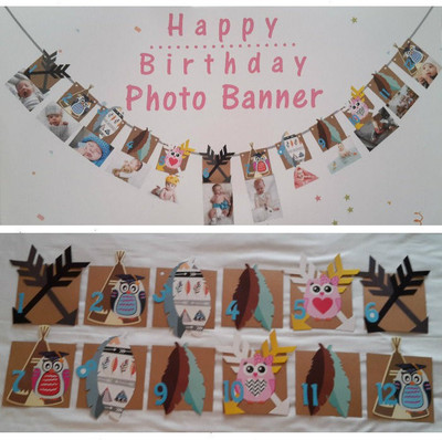 

PartyManiacs Month Photo Frame Banner Banner(2 ft, Pack of 1)