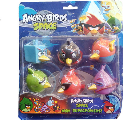 

TALKING GANESHA Angry Birds Bath toys choo choo toys for kids pack of 6 different angry birds (multicolor) Bath Toy(Multicolor)