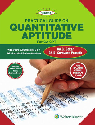 Practical Guide on Quantitative Aptitude - For CA CPT(English, Paperback, G Sekar, B Saravana Prasath)