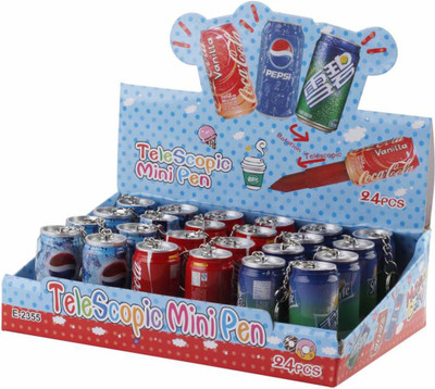 

MGP Fashion 24 cocacola/ pepsi cane shape with ball pen combo Key Chain(Multicolor)
