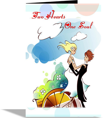 

alwaysgift Two Hearts One Soul Greeting Card Greeting Card(Multicolor, Pack of 1)