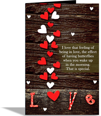 

alwaysgift Love Greeting Card Greeting Card(Multicolor, Pack of 1)