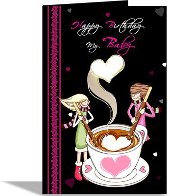 

alwaysgift Happy Birthday My Baby Greeting Card Greeting Card(Multicolor, Pack of 1)